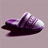 Nigeria slippers purple and white 